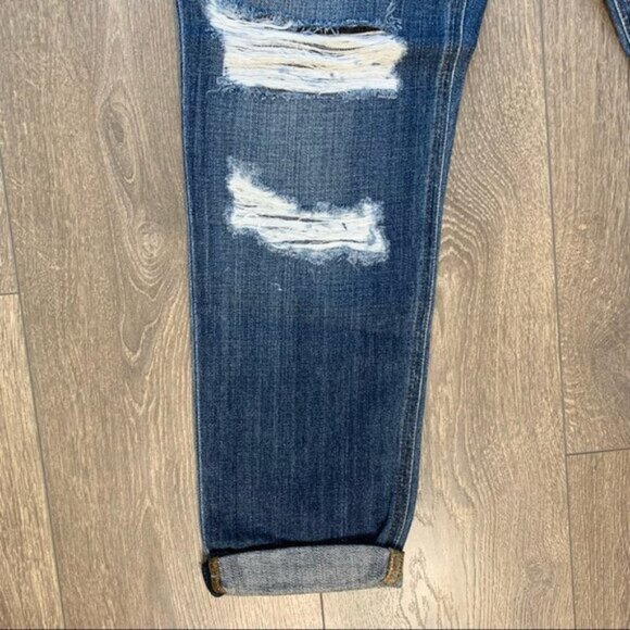 Joe's Jeans straight leg Jeans Billie Slim Crop Kumi Distressed Denim boyfriend - Picture 3 of 16